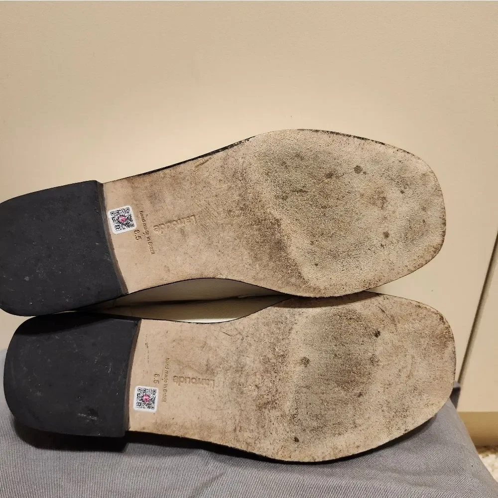 Larroude “Patricia” Cream Kidskin Bit Loafers Sz 8.5 Ret $330